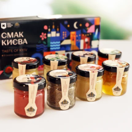 Подарунковий набір меду та крем-меду Смак Києва Kyiv Digital, 8 смаків Classic Box